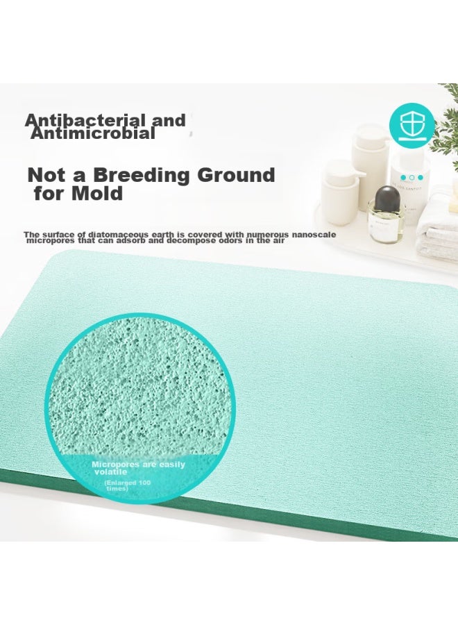 Dajiang Hard Diatomaceous Earth Bath Mat, Bathroom Entrance Absorbent Mat, Toilet Foot Mat, Bathroom Rug, Non-slip, 39x60cm - Image 3