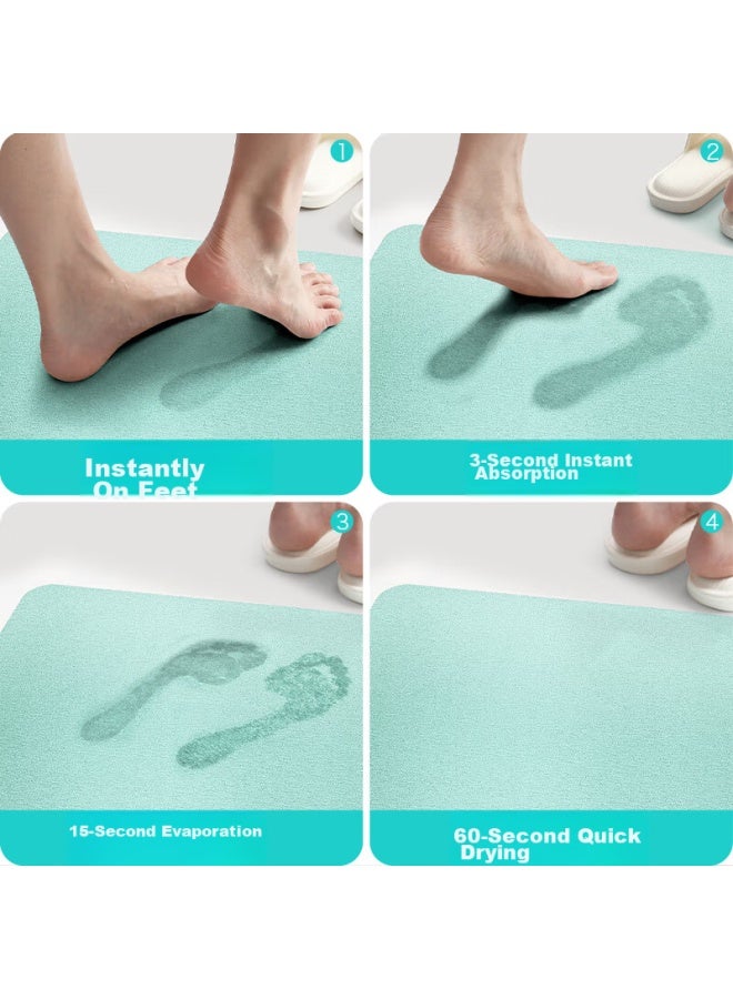 Dajiang Hard Diatomaceous Earth Bath Mat, Bathroom Entrance Absorbent Mat, Toilet Foot Mat, Bathroom Rug, Non-slip, 39x60cm - Image 2