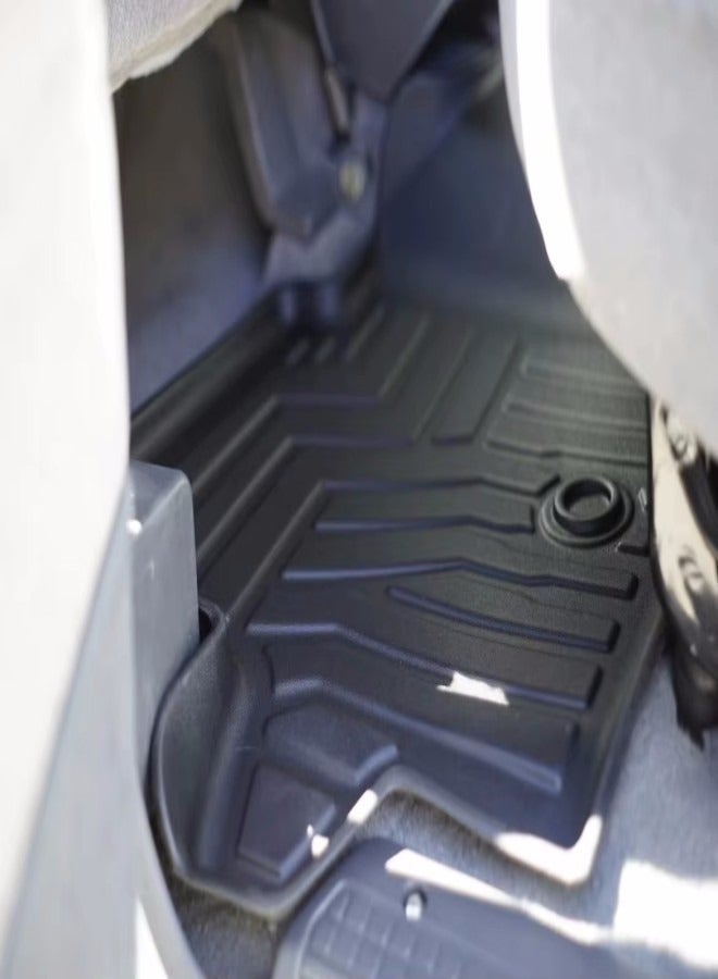 Nissan Patrol Y60 Tpe Floor Mats. Heavy Duty Car Floor Mats for Patrol Safari y60. Set of 3. Grey - Image 3