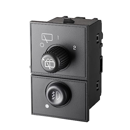 SOAESCN Rear Windshield Wiper and Fog Light Switch for 2003-2006 Chevy Tahoe Suburban GMC Yukon XL 1500 2500, Cadillac Escalade - 15061682 15143158 - Image 5