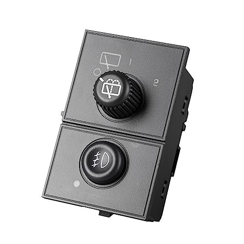 SOAESCN Rear Windshield Wiper and Fog Light Switch for 2003-2006 Chevy Tahoe Suburban GMC Yukon XL 1500 2500, Cadillac Escalade - 15061682 15143158 - Image 2