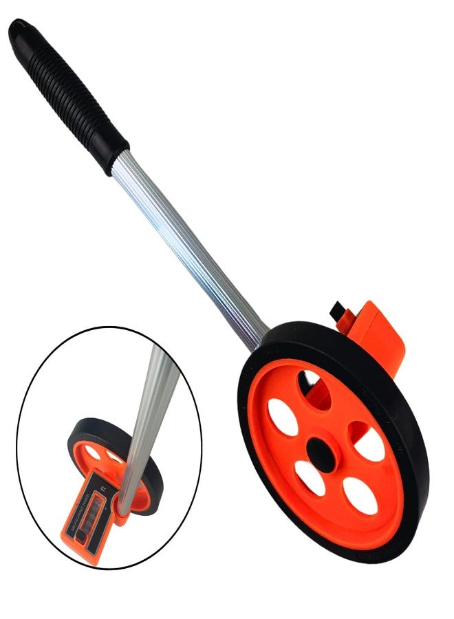 برسايذ اي شريط قياس دقيق بعجلة مشي بطول 1000 قدم | عداد مدمج بأربعة أرقام | قطر العجلة 5.5 بوصة | مقابض قابلة للتعديل من 13.5 بوصة إلى 34 بوصة | مثالي للاستخدام في الهواء الطلق، وتنسيق الحدائق، والمسح، والبناء - Image 1