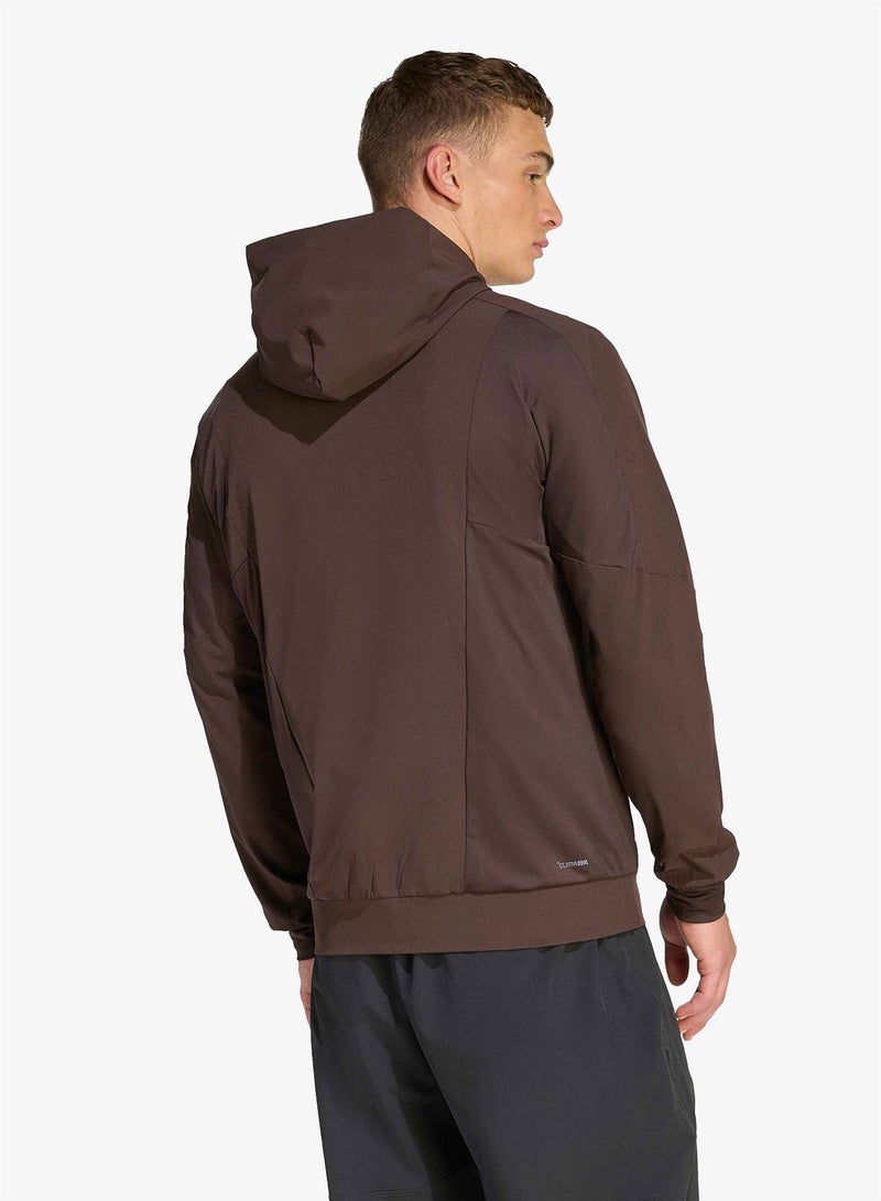 Adidas D4T Workout Hoodie - Image 2