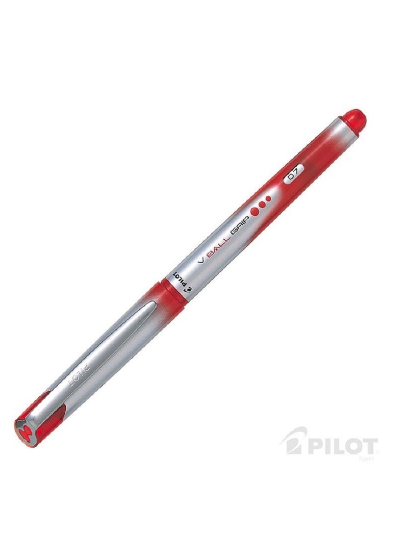 PILOT Pilot V Ball Grip 07 Red Liquid Ink Rollerball - Medium Tip  - Image 2