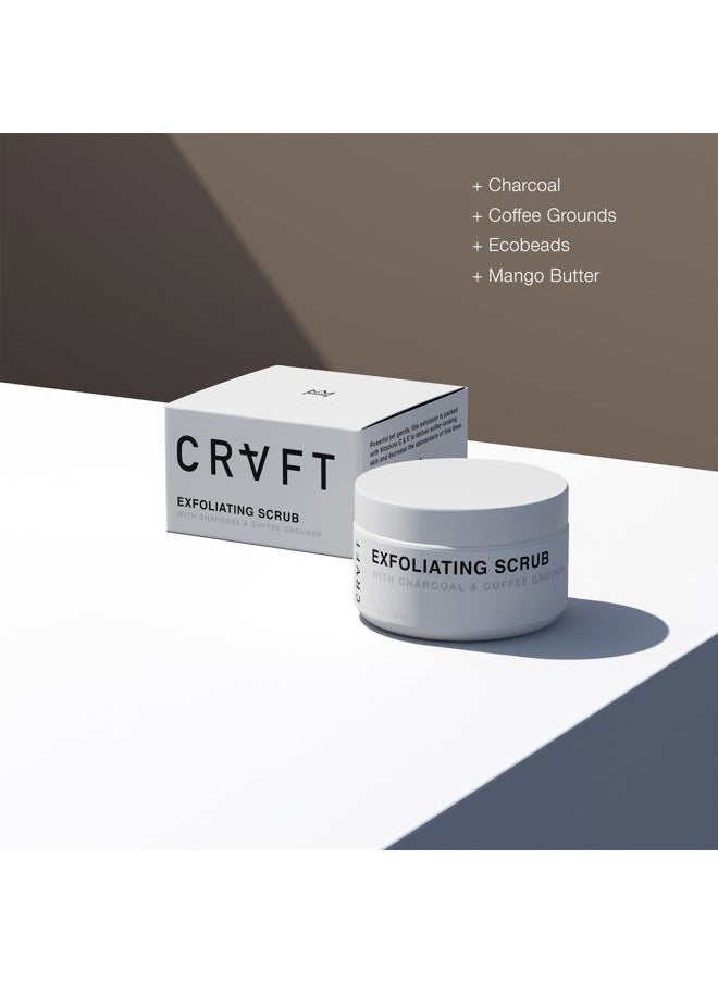 Hair Craft Co. CRVFT Men's Exfoliating Facial Scrub 1.7oz [AM] | Buff Away Dead Skin for Smoother Complexion | All Skin Types | 3-Tier Deep-Clean Exfoliation Formula | Made in USA | Paraben & Sulfate Free [Scented]  - Image 5