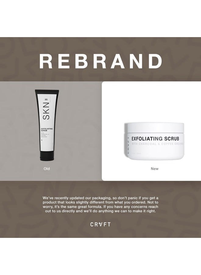 Hair Craft Co. CRVFT Men's Exfoliating Facial Scrub 1.7oz [AM] | Buff Away Dead Skin for Smoother Complexion | All Skin Types | 3-Tier Deep-Clean Exfoliation Formula | Made in USA | Paraben & Sulfate Free [Scented]  - Image 2