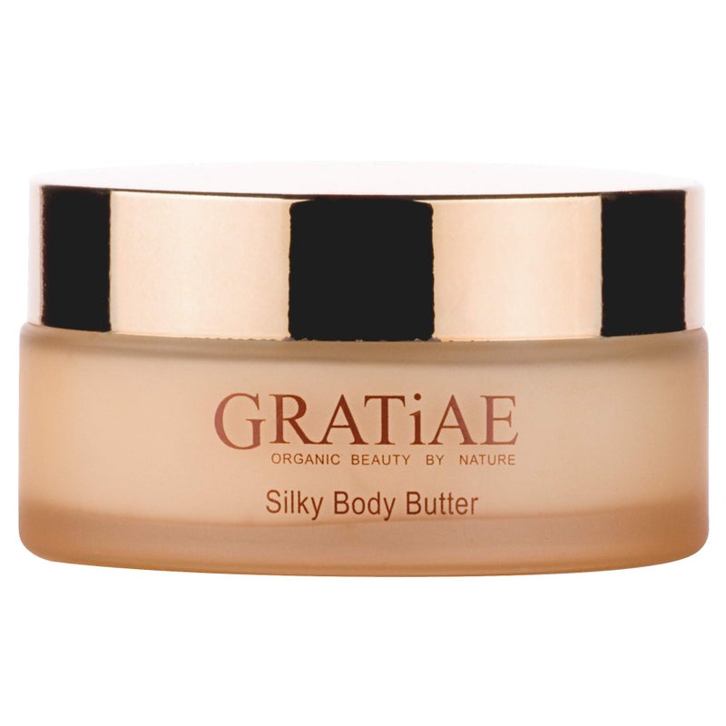 Gratiae organic beauty by nature silky body butter, anti aging skin care shea butter, moisturizer, hydrating stretch mark cream, firming, neck & DÃ©colletÃ©, Apple, Green Tea, and Ginger 5.95Fl.oz - Image 1