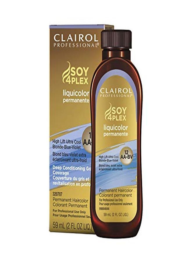 CLAIROL PROFESSIONAL - Permanent Liquicolor For Blonde Hair Color, 12Aa-Bv High Cool Blonde, 2 Oz - Image 1