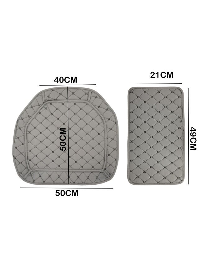 Universal 5Pcs Car Floor Mats Set | Waterproof Odour-Free Anti-Skid Foot Mats with Comfortable Heel Pad | Easy to Clean, Durable, Eco-Friendly Interior Protection - Image 4