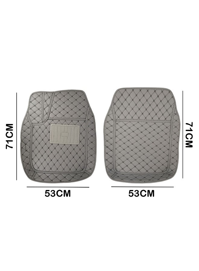 Universal 5Pcs Car Floor Mats Set | Waterproof Odour-Free Anti-Skid Foot Mats with Comfortable Heel Pad | Easy to Clean, Durable, Eco-Friendly Interior Protection - Image 5