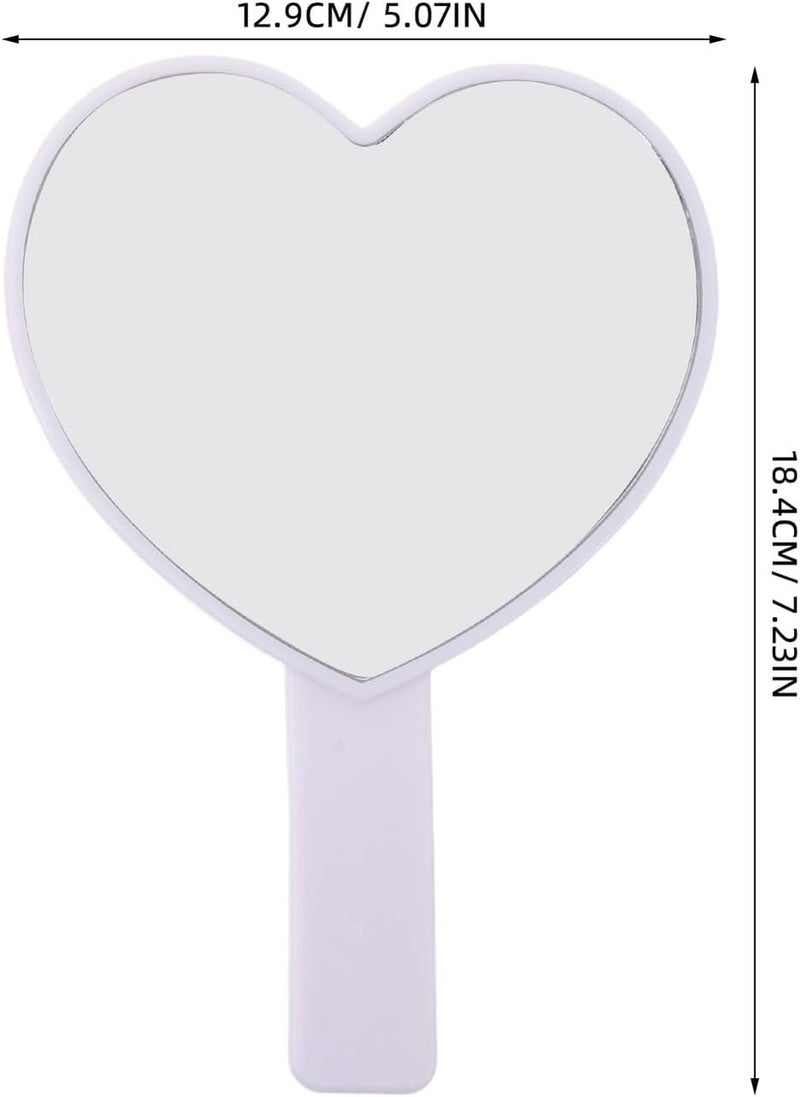 Market diverse application fit PRETYZOOM 3pcs Heart Shaped Handheld Makeup Mirrors Small Portable Decorative Vanity Mirrors with Handle for Women Travel Use Climate adapted upgraded quality Small apartment fit Periodic stock arrangement Trendy flexible practical build Multi-use well-engineered build Smooth joint Upgraded general grade quality Cost effective fine quality Transit damage minimized design Wide range compatible material Safe approved storage space Cost saving design picks Tiered purchase options Global mainstream design picks Market diverse application fit Scratch resistant Multi item matching Efficiency boosted construction Multi-purpose Global versatile design Practical experience crafted General need oriented design All choice modern design Tiered cost purchase alternatives - Image 2