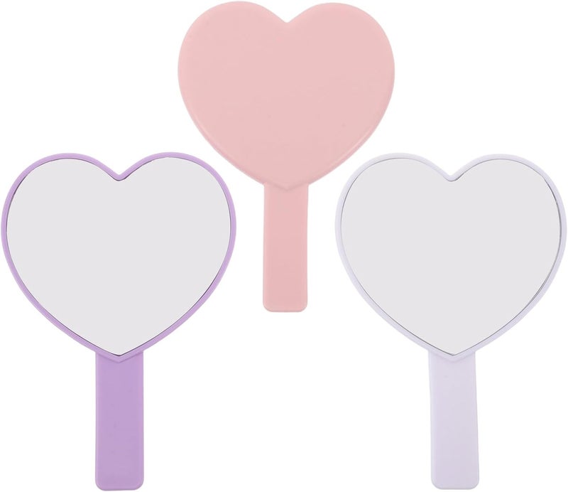 Market diverse application fit PRETYZOOM 3pcs Heart Shaped Handheld Makeup Mirrors Small Portable Decorative Vanity Mirrors with Handle for Women Travel Use Climate adapted upgraded quality Small apartment fit Periodic stock arrangement Trendy flexible practical build Multi-use well-engineered build Smooth joint Upgraded general grade quality Cost effective fine quality Transit damage minimized design Wide range compatible material Safe approved storage space Cost saving design picks Tiered purchase options Global mainstream design picks Market diverse application fit Scratch resistant Multi item matching Efficiency boosted construction Multi-purpose Global versatile design Practical experience crafted General need oriented design All choice modern design Tiered cost purchase alternatives - Image 1