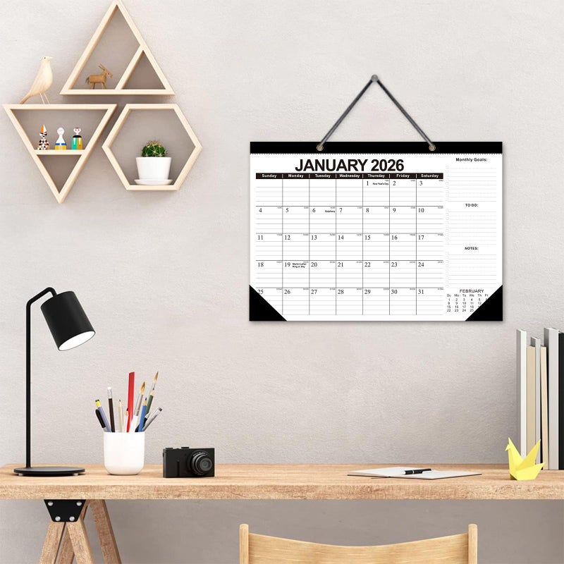 ZTX 2026 Calendar Desk Calendars as Big Deskpad or Large Hanging Wall Planner for Home Classroom School Large Desk Calendar 22"x17"Jan.2026-Jun.2027 - Image 5