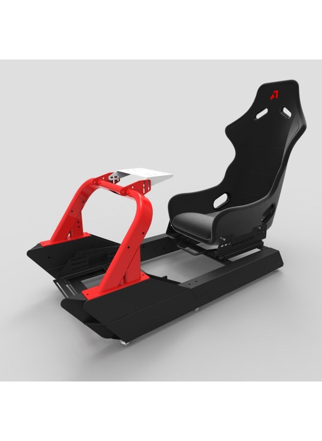 Generic - Modular Professional Racing Simulator CS-Pro Cockpit Bracket Seat/fanatec/speed/moza/figure-Product Color:Carpet - Image 1