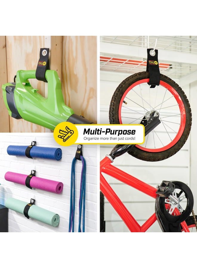 Wrap-It Storage Heavy-Duty Straps, 17-inch (6 Pack) - Hook and Loop Extension Cord Organizer Hanger, Cord Wrap Keeper, Cable Straps for Cords, Hoses, Rope, RV, Boat and Garage and Organization - Image 4