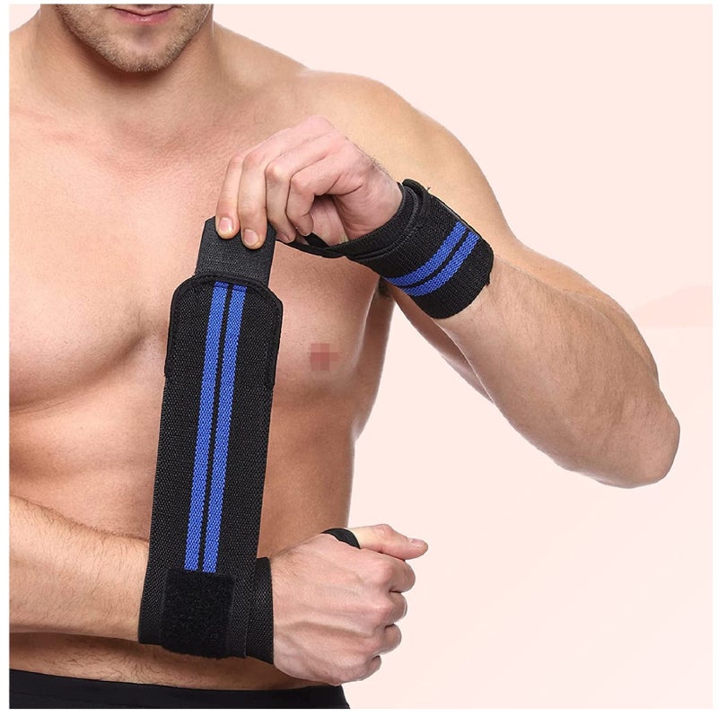 TRUE INDIAN Cotton Wrist Band for Men & Women, Wrist Supporter for Gym Wrist Wrap/Straps Gym Accessories for Men for Hand Grip & Wrist Support While Workout & Muscle Relaxation - Image 2