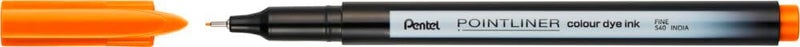 بنتل قلم Pentel S40 Pointliner، حبر صبغ ملون، خط 0.4 مم، حبر برتقالي (قلم واحد) - Image 2