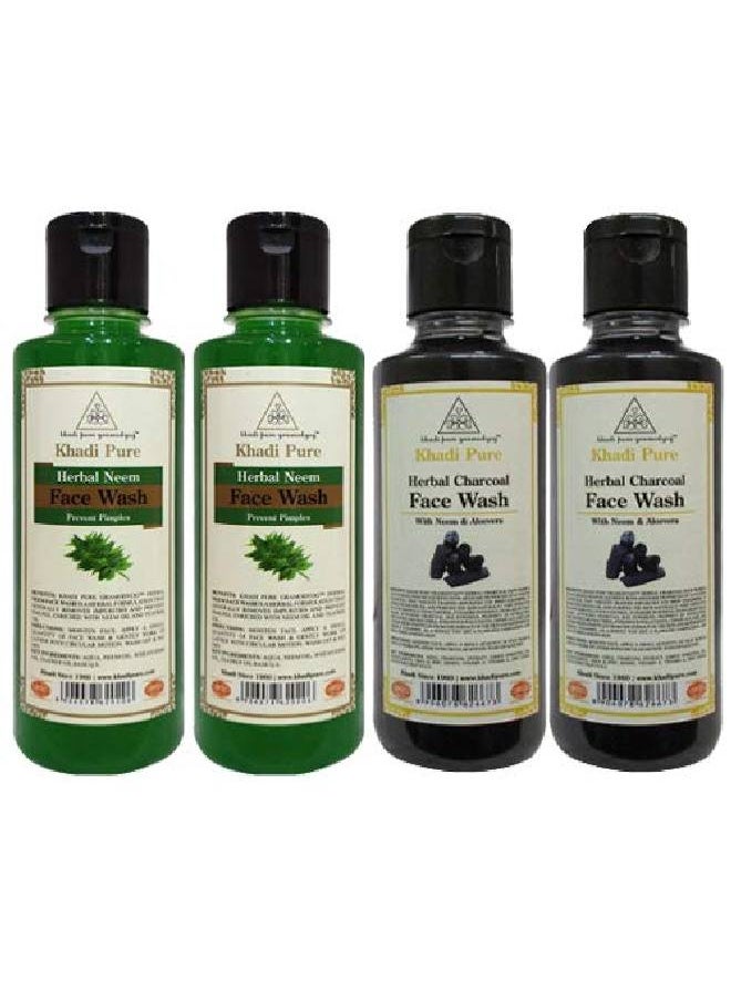 Charcoal & Neem Face Wash 210 ml (Pack of 4) - pzsku/Z82D9F47FECB54600B4B7Z/45/_/1662635072/2cee9603-a16b-4a49-ade5-03250edadecb