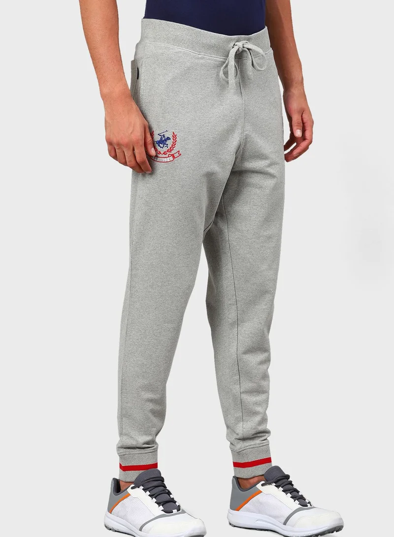 Beverly Hills Polo Club  Logo Cuffed Sweatpants for Men | Best Price UAE