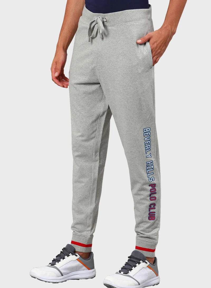 Beverly Hills Polo Club  Logo Cuffed Sweatpants for Men | Best Price UAE