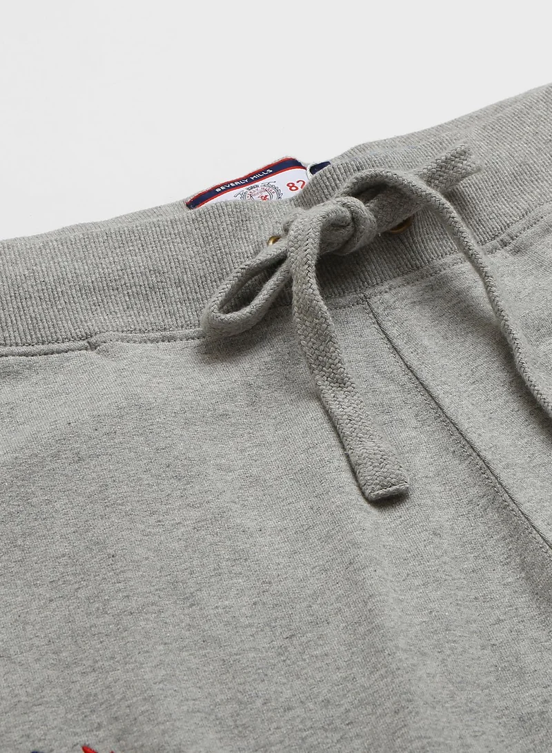 Beverly Hills Polo Club  Logo Cuffed Sweatpants for Men | Best Price UAE