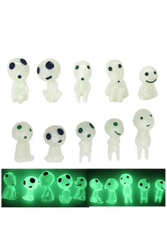 Y&D Garden Accessories Glow in Dark Tree Decor 10pcs kit for Micro Landscape Gnomes Decoration Outdoor Patio Lawn Yard Kit  - Image 1