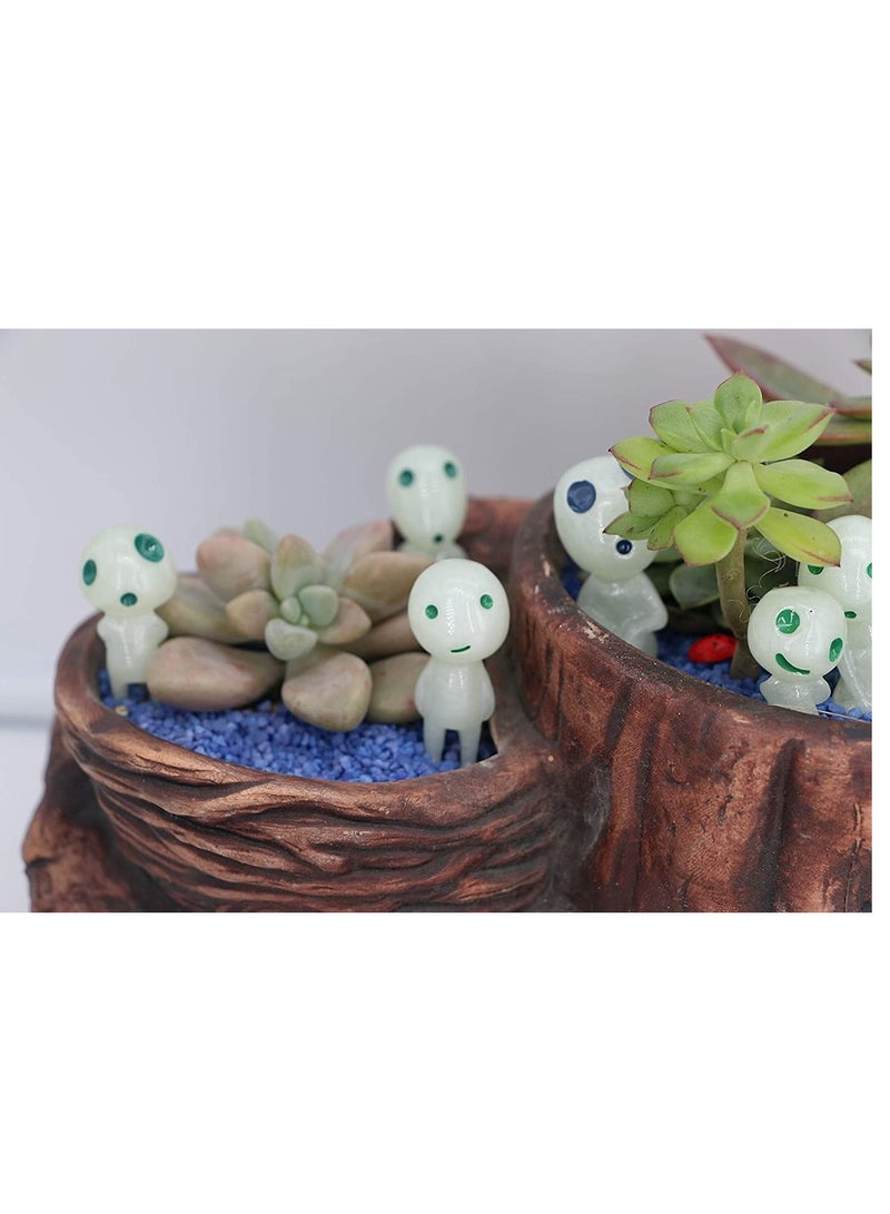 Y&D Garden Accessories Glow in Dark Tree Decor 10pcs kit for Micro Landscape Gnomes Decoration Outdoor Patio Lawn Yard Kit  - Image 3