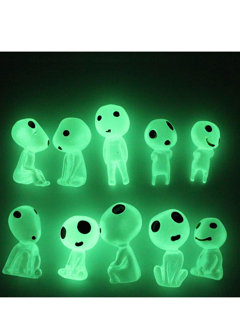 Y&D Garden Accessories Glow in Dark Tree Decor 10pcs kit for Micro Landscape Gnomes Decoration Outdoor Patio Lawn Yard Kit  - Image 5