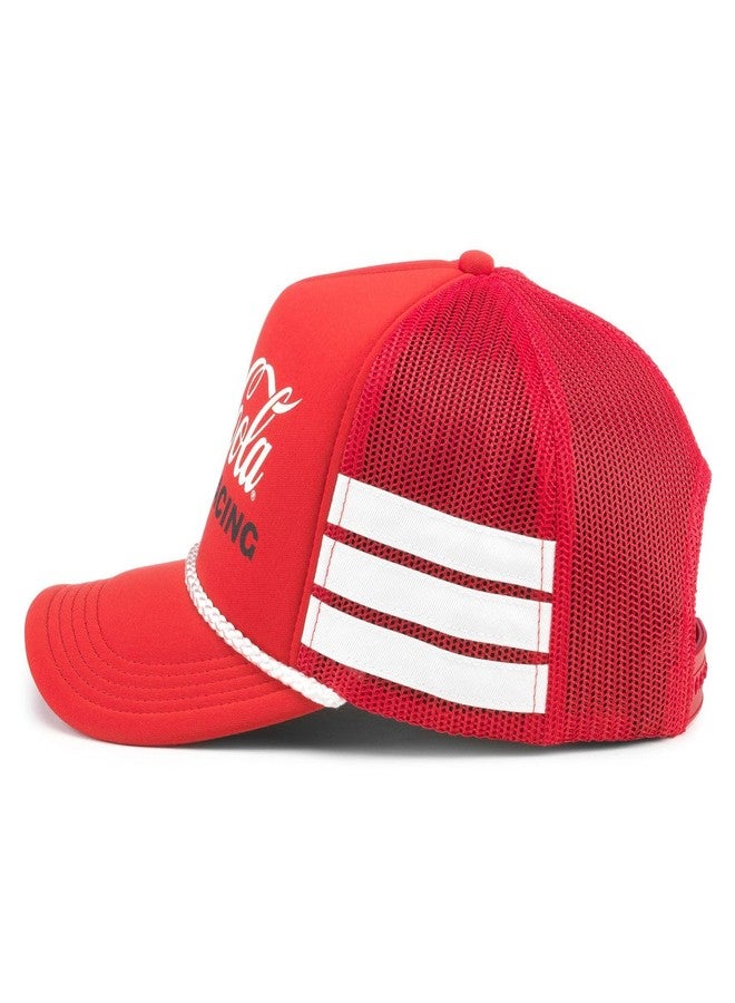 AMERICAN NEEDLE Coke Coca Cola Officially Licensed Talladega Adjustable Snapback Baseball Hat, Red (24003A-COKE-RED) - Image 3