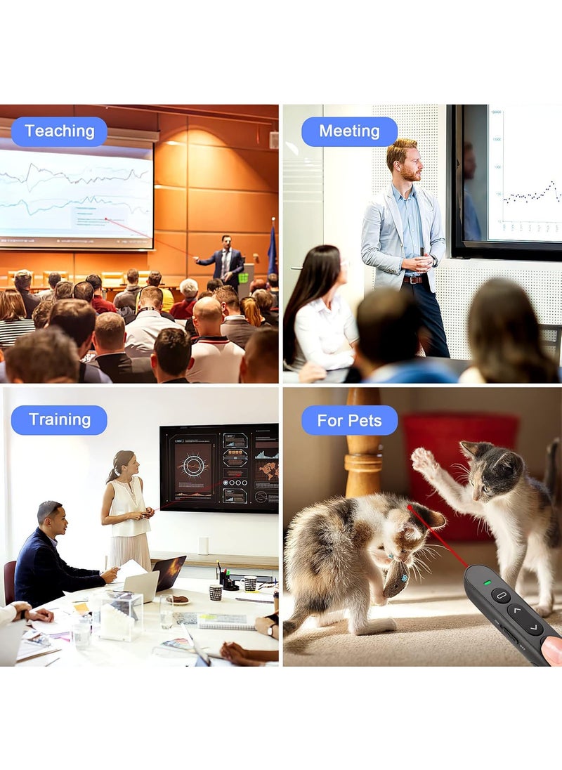 MAOGEDA Wireless Presenter Remote Control, Hyperlink, Volume, Remote Controlled Laser Presentation Click Pen Powerpoint Office Presentation Clicker for Keynote/Ppt/Mac/Pc/Laptop  - Image 2