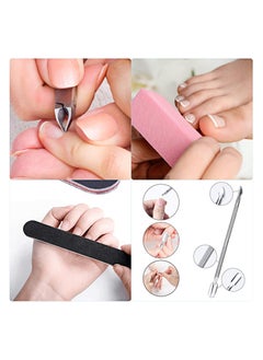KHAJUL 11 PCS Nail File Set, Come with Cuticle Nipper and Pusher, For Dead Skin Nail Trimming Manicure Tools (Random Color)  - Image 3