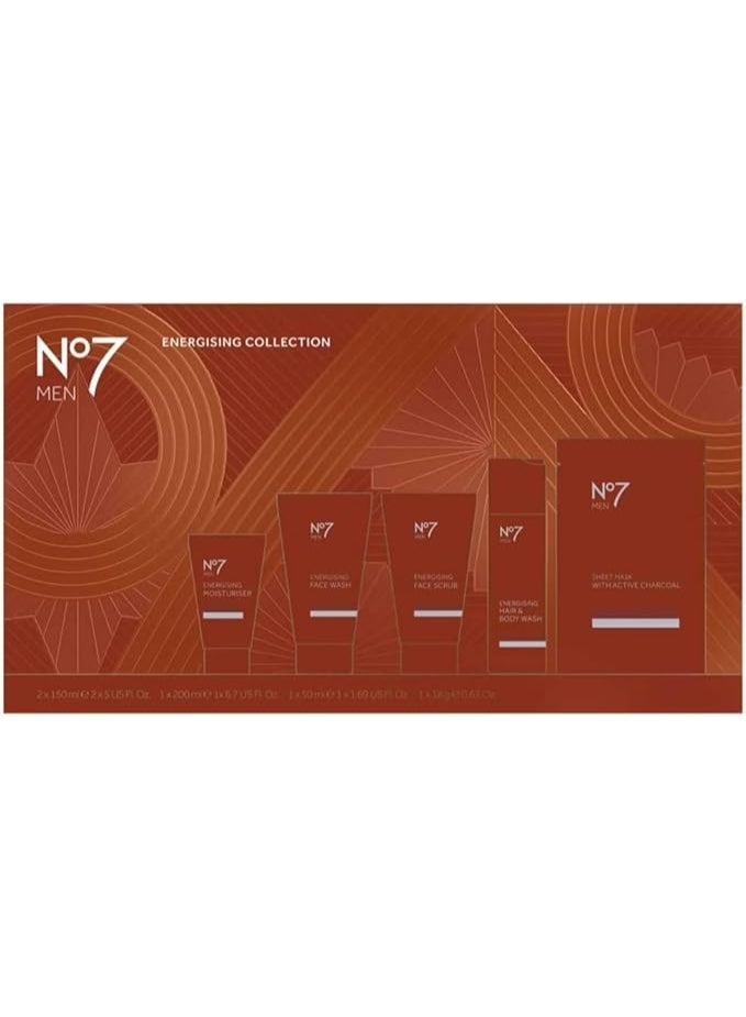 Boots No.7 Boots No7 Men Energising Collection Gift Set 5 Pieces - Image 1