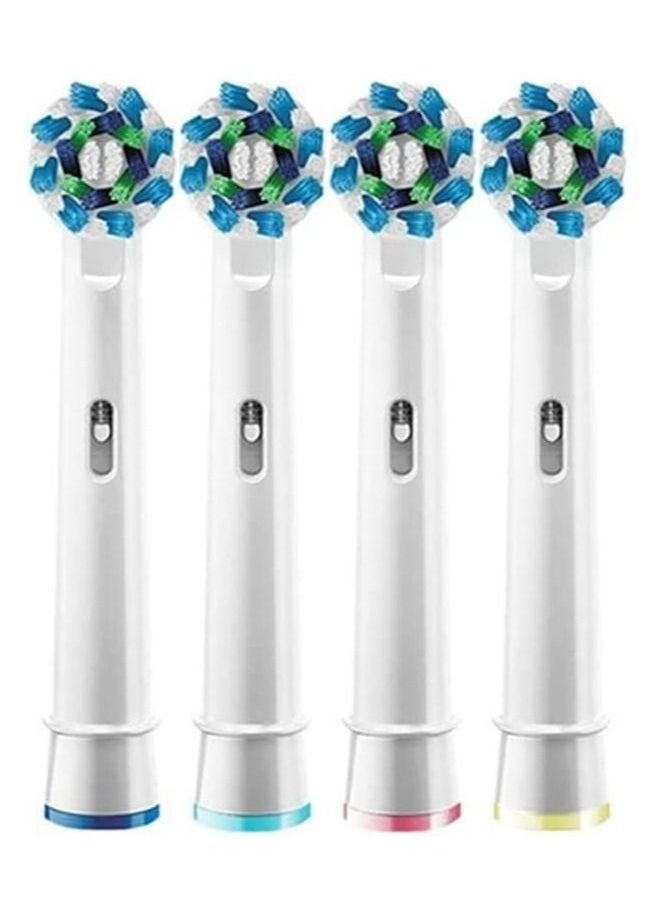 Generic - Oral-B Electric Toothbrush Head 3D 4-Piece Replacement Brush Heads for Braun Oral B - Image 1