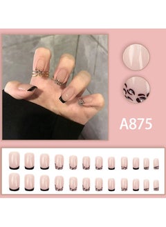 New 24PCS drop shaped French Tip Press on Nails - pzsku/Z82DA490B2F1A027BC579Z/45/_/1730710467/963d3366-6eac-40af-8874-13089d21b1f8