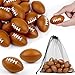 Aodaer 24 Pack Mini Football Stress Balls with Drawstring Mesh Bag Fidget Toys for Adults Soft Foam Balls for Sports Party Favor Gifts - Image 2