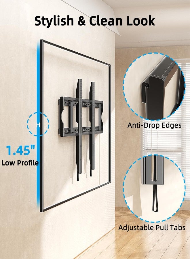 HOME VISION Heavy Duty Fixed TV Wall Mount for 48-150 Inch Large TVs up to 330lbs & 900x600mm VESA, Low Profile Slim TV Mount Bracket, Fits 16"/18"/24"/32" Wood Studs, for Most 65+ 75+ 85 86 90 98 100 120 150 TV - Image 4