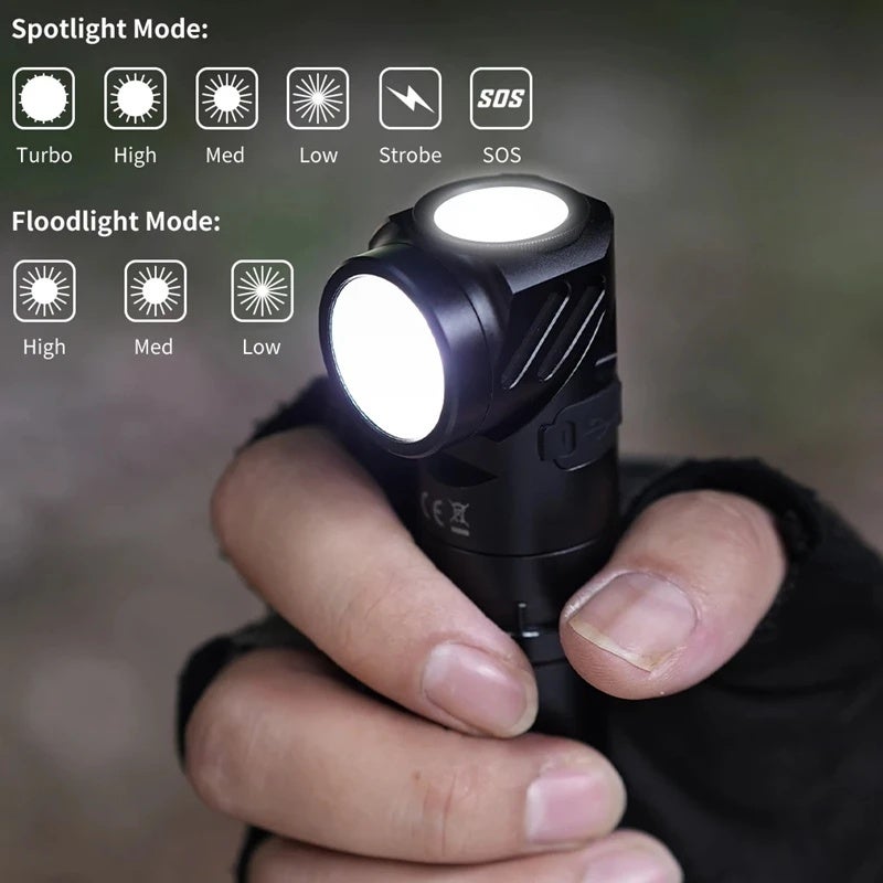 وبين مصباح يدوي Wuben L1 Dual-Source Light Rechargeable Flashlight 2000Lumens Magnetic Tail Waterproof Torch For Outdoor Camping Hiking Lighting - Image 3