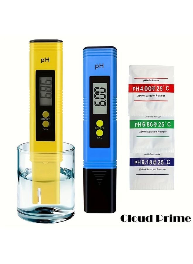 قلم اختبار درجة الحموضة المحمول البرتقالي، نطاق 0-14 لاختبار جودة مياه الشرب - Image 2