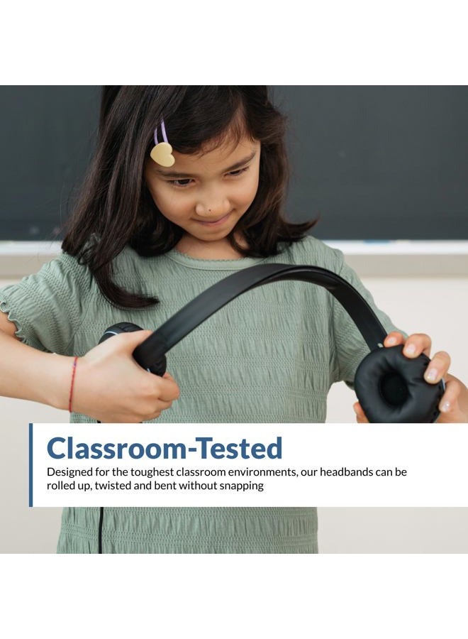 Cyber Acoustics Stereo USB Headset (AC-5008A), in-line Controls for Volume & Mic Mute, Adjustable Mic Boom for PC & Mac, Perfect for Classroom or Home - Image 4