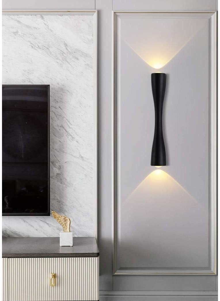 AFN Modern wall mounted light fixture with sculpted hourglass form, dual direction illumination for living space, hallway or lounge, decorative accent lighting that complements ceiling light and modern ceiling lighting layouts - Image 3