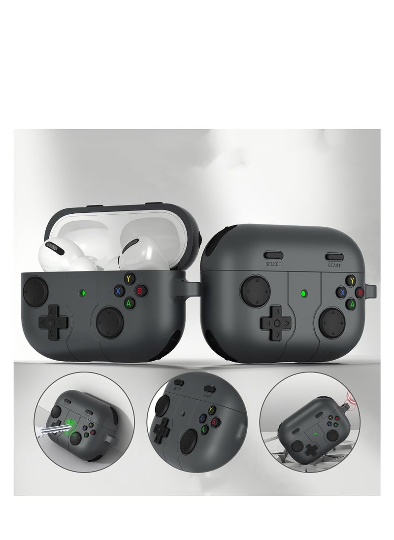 Compatible with Airpods Pro 2nd/1st Generation Case, Game Player Design, Airpods Pro 2 Case 2022 with Keychain for Men Women Soft Silicone Protective Cover Skin for Airpods Pro 2nd/1st Gen  - Image 2