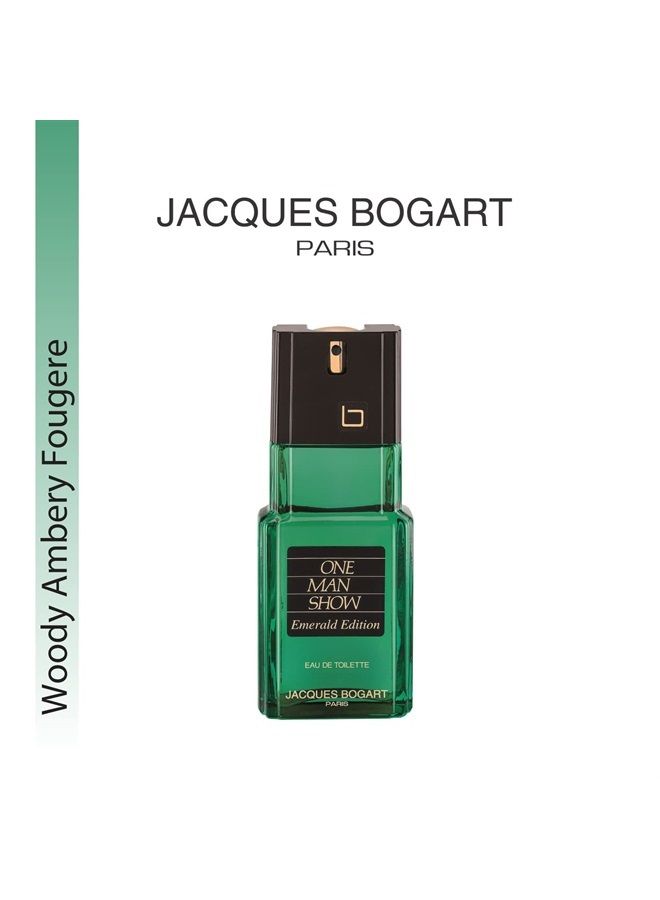 Jacques Bogart One Man Show Men EDT Spray (Emerald Edition) 3.33 oz - Image 4