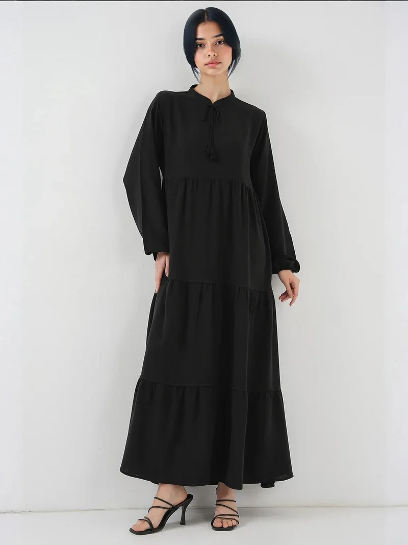 BIG DART BDART Maxi Viscose Dress with Bow