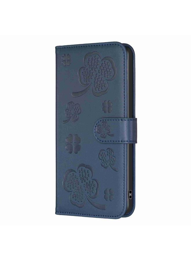 S-TOP Case For OPPO A98 5G Four-leaf Embossed Leather Phone Case - Image 2