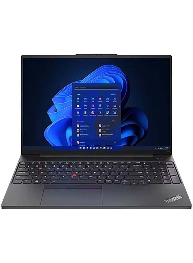 ThinkPad E16 Gen 1 16-Inch Display, Core i7-1335U Processor/8GB RAM/512GB SSD/Intel Iris XE Graphics/Free DOS English/Arabic Black