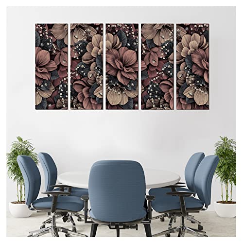 PAPER PLANE DESIGN Soothing Wall Decor - Large Abstract Landscape Painting on Canvas for Living Room, Bedroom, and Office Walls - 27 x 50 Inches (C) - Image 4