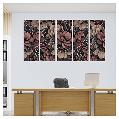 PAPER PLANE DESIGN Soothing Wall Decor - Large Abstract Landscape Painting on Canvas for Living Room, Bedroom, and Office Walls - 27 x 50 Inches (C) - Image 2