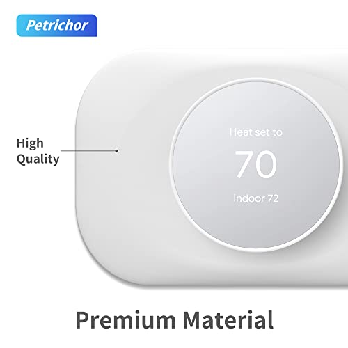 Petrichor Nest Thermostat Trim Kit - Compatible with Google Nest Thermostat 2020, Easy to Install - Snow - Image 5