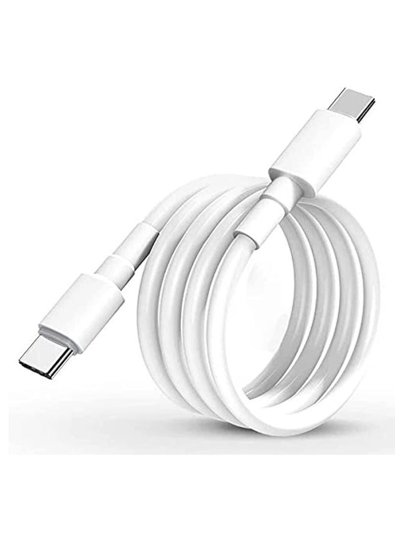 USB C to USB C Fast Charging Cable, Type C Charger Cord Compatible with Samsung Galaxy S21 /S20 /Note 20 10, MacBook Air/Pro 13'', iPad Air/Pro 2020, Google Pixel 3/4, etc - Image 1