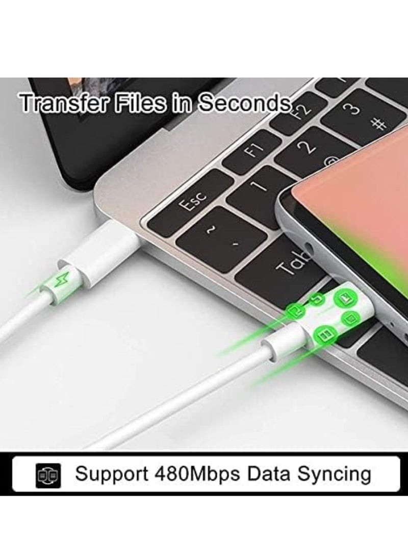 USB C to USB C Fast Charging Cable, Type C Charger Cord Compatible with Samsung Galaxy S21 /S20 /Note 20 10, MacBook Air/Pro 13'', iPad Air/Pro 2020, Google Pixel 3/4, etc - Image 4